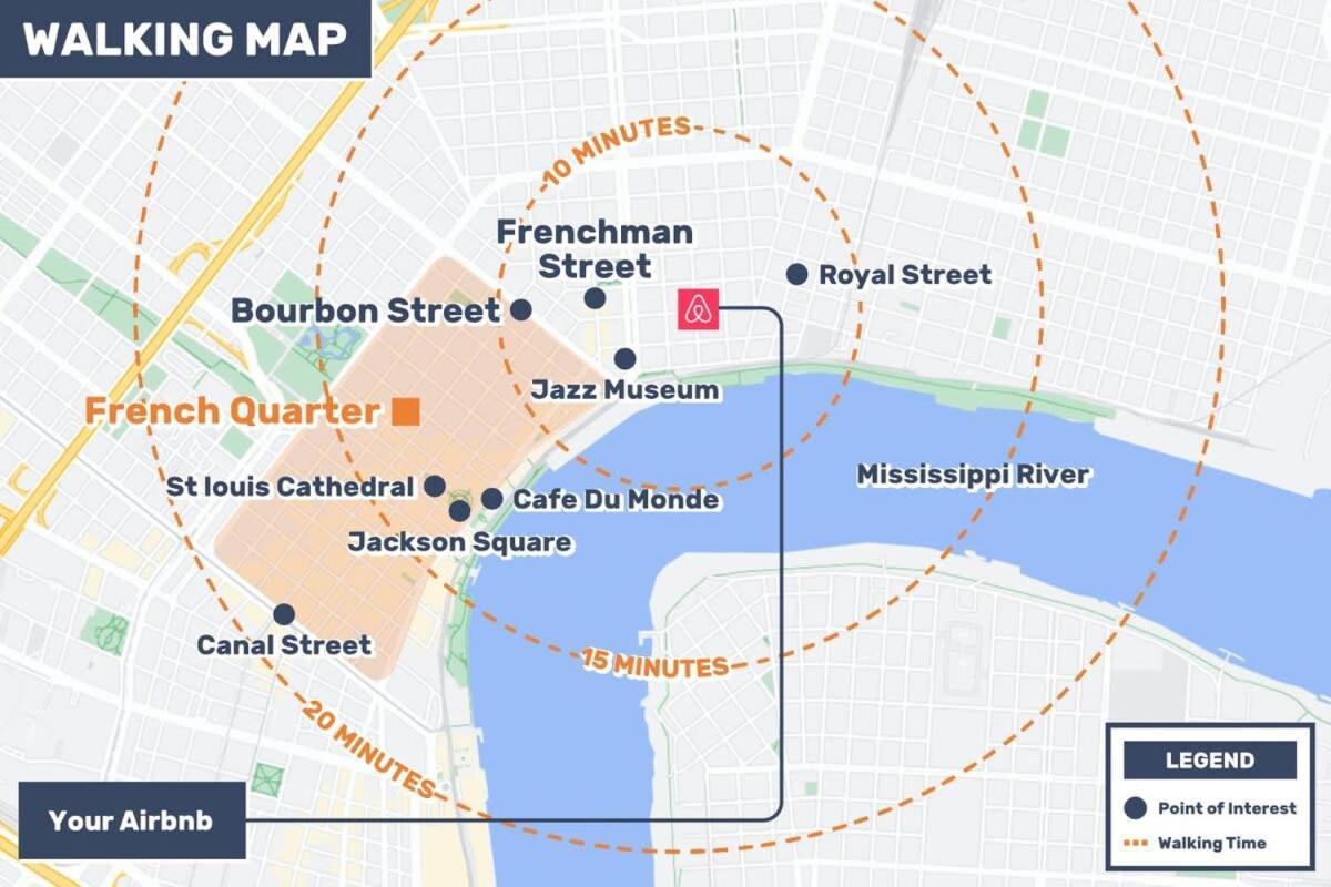 5 Bedroom - Sleeps 8! Steps From Bourbon Street! * Nueva Orleans